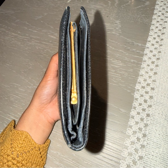 CHANEL Long Wallet Black Caviar Skin Leather CC Authentic - Good - Picture 5 of 14